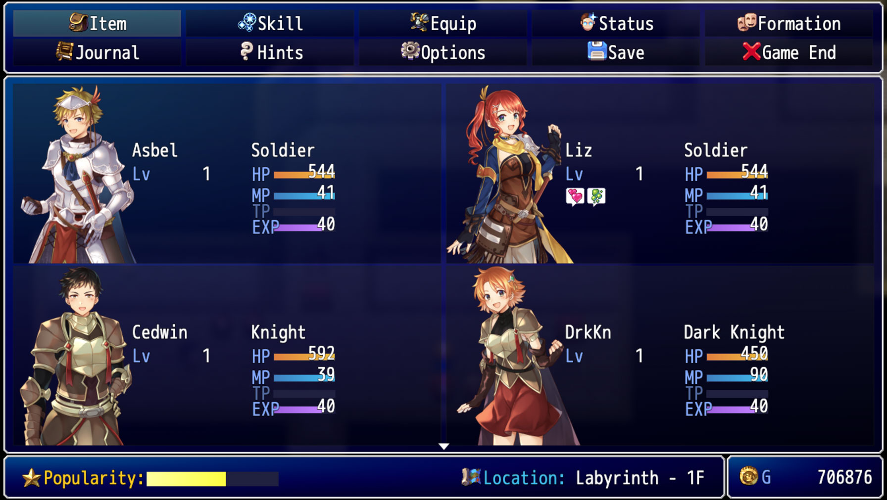 Dynamic Main Menu